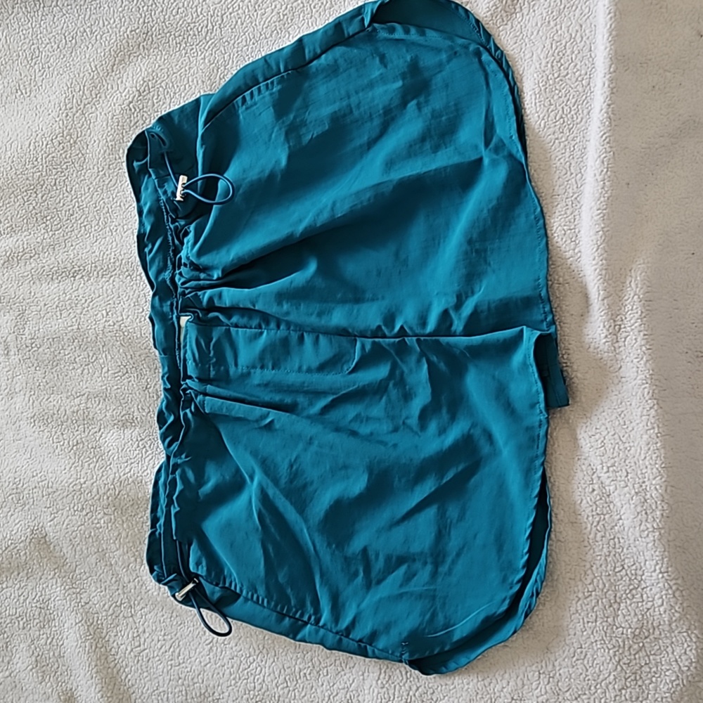 COPY - Happily Grey Teal Blue Shorts with elastic waist Size Medium NWT
